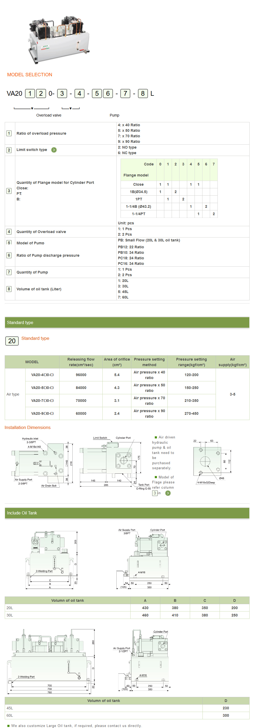 For Press over 600 tons 